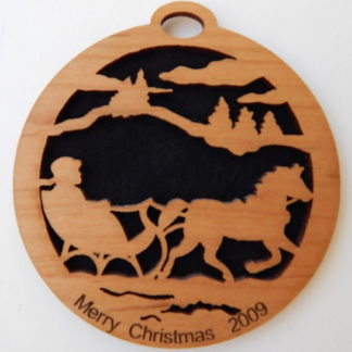 Sleigh - Small Ornament without Crystals