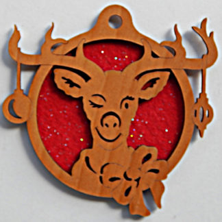 Deer Wink - Small Ornament without Crystals