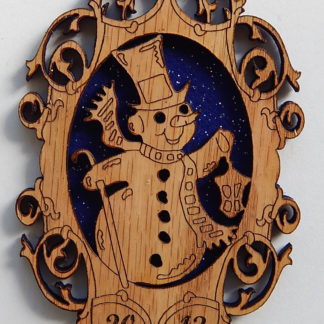 Snowman #2 - Small Ornament without Crystals