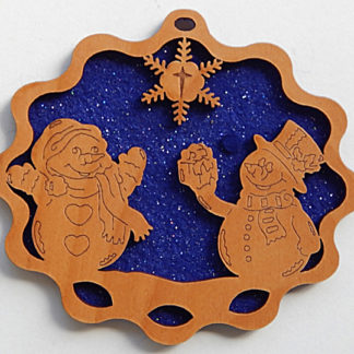 Snowmen - Small Ornament without Crystals
