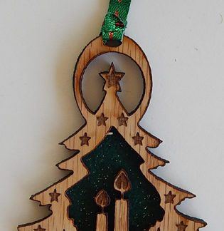 Christmas Tree #2 - Small Ornament without Crystals