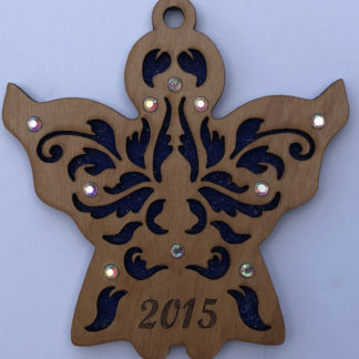 Angel #2 - Small Ornament with Crystals