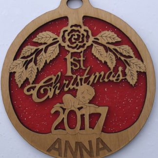Babies 1st Christmas - Small Ornament without Crystals