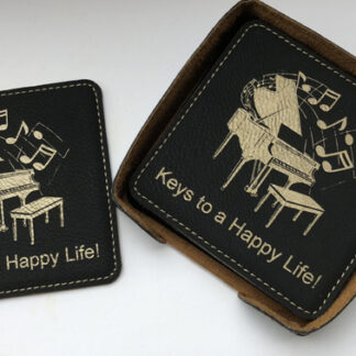 Leather Coaster Set