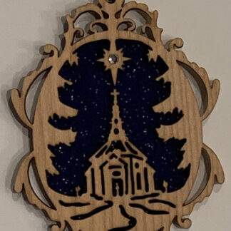 Church 2019 - Small Ornament with a Crystal
