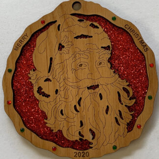 "Santa Clause" - Small Ornament with Crystals